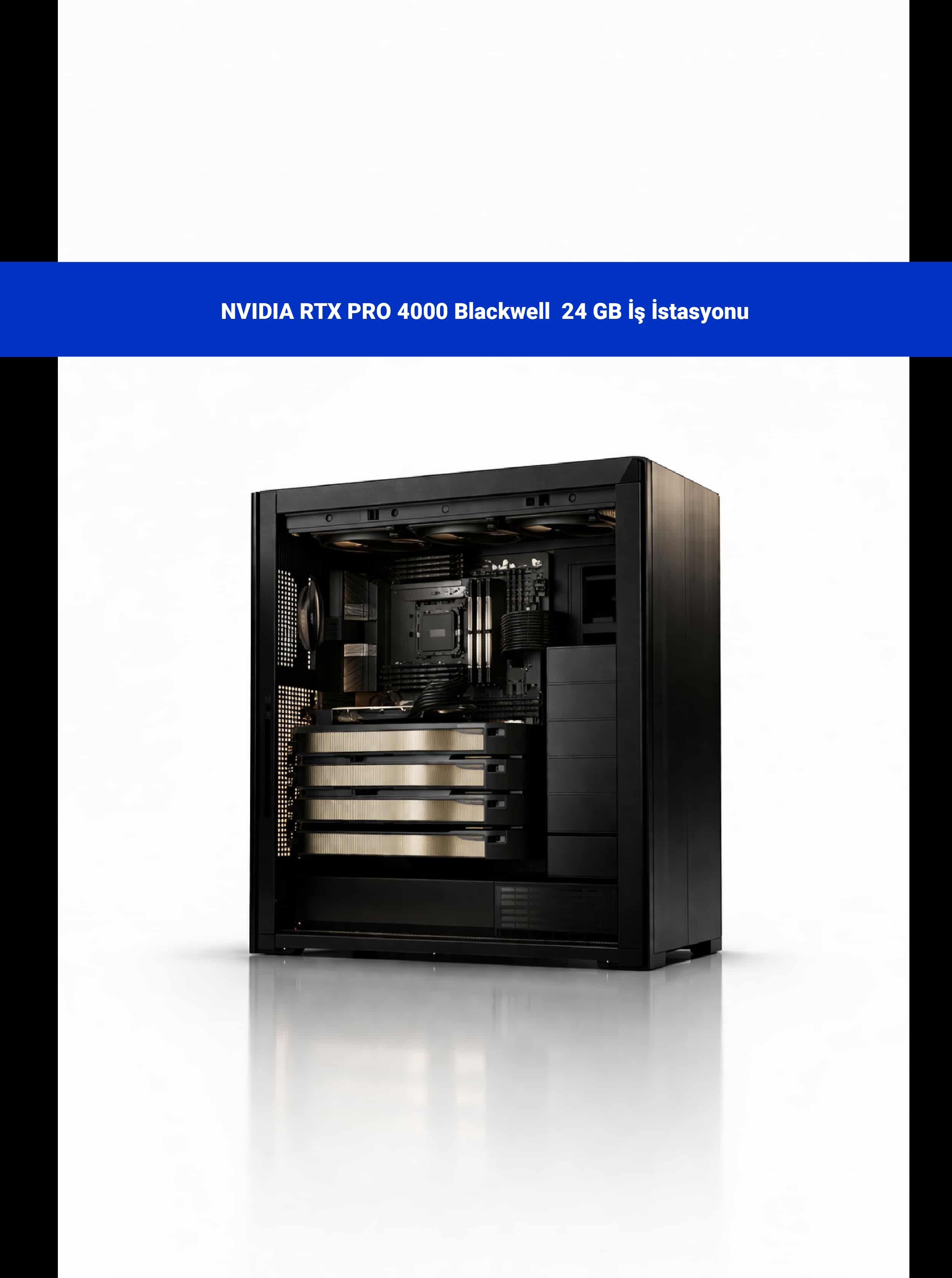 PNY RTX PRO 4000 Blackwell 24GB iş istasyonu